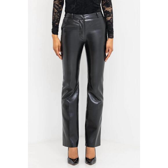 NEW GENERATION LOVE lynette vegan leather pants in black